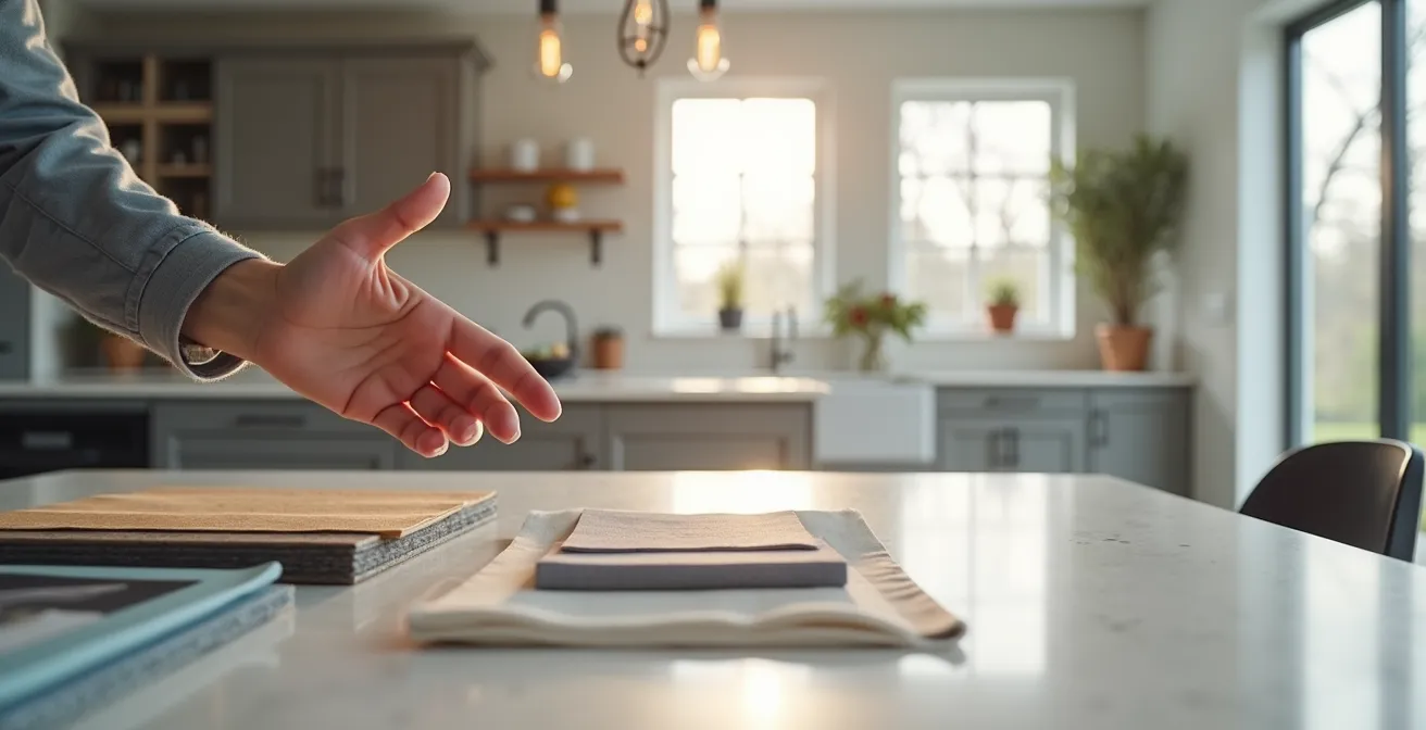 Intérieur moderne d'une maison rénovée au Québec avec finitions haut de gamme